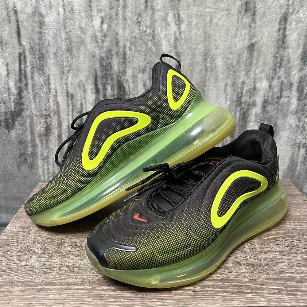 Nike Air Max 720 Neon Collection Volt Green Black Men's Size‎ 11.5 A02924-008